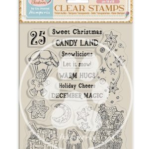Acrylic stamp cm 14x18 - Candy Christmas Candy Land, Stamperia